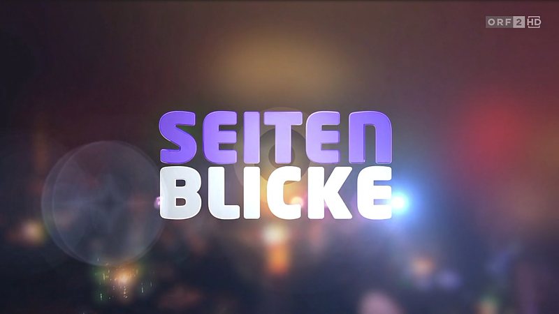 Standbild aus den „Seitenblicken“ auf ORF 2: Schriftzug der Sendung